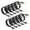 4K HDMI Cable 6.6FT 10-Pack - High Speed HDMI Cable for 4K@60Hz