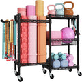 FUTASSI Home Gym Storage 3-Tier Organizer - Compact Heavy-Duty Rack