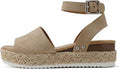 Soda Little Kids Girls Espadrille Flatform Wedge Open Toe Sandals