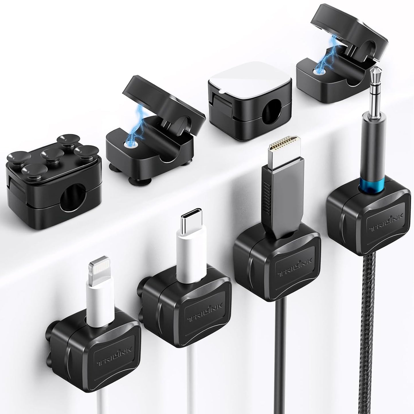 TRILINK Magnetic Cable Clips Set - Organize with Ease!