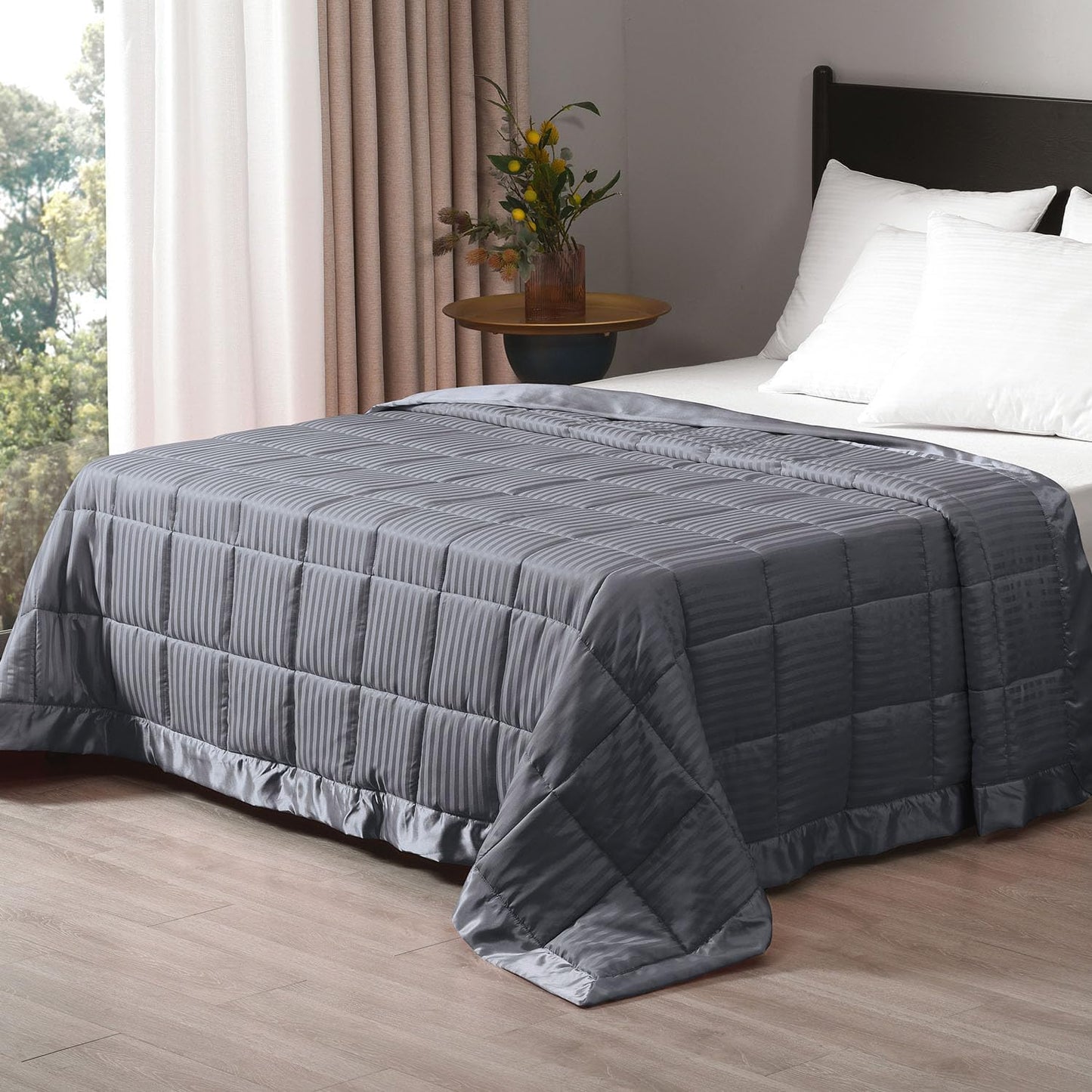 Weighted Blanket Queen Size, 15 lb Heavy Blanket for Comfort