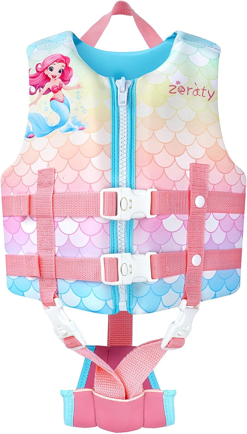 Zeraty Toddler Swim Vest Neoprene Float Jacket for Kids Safety