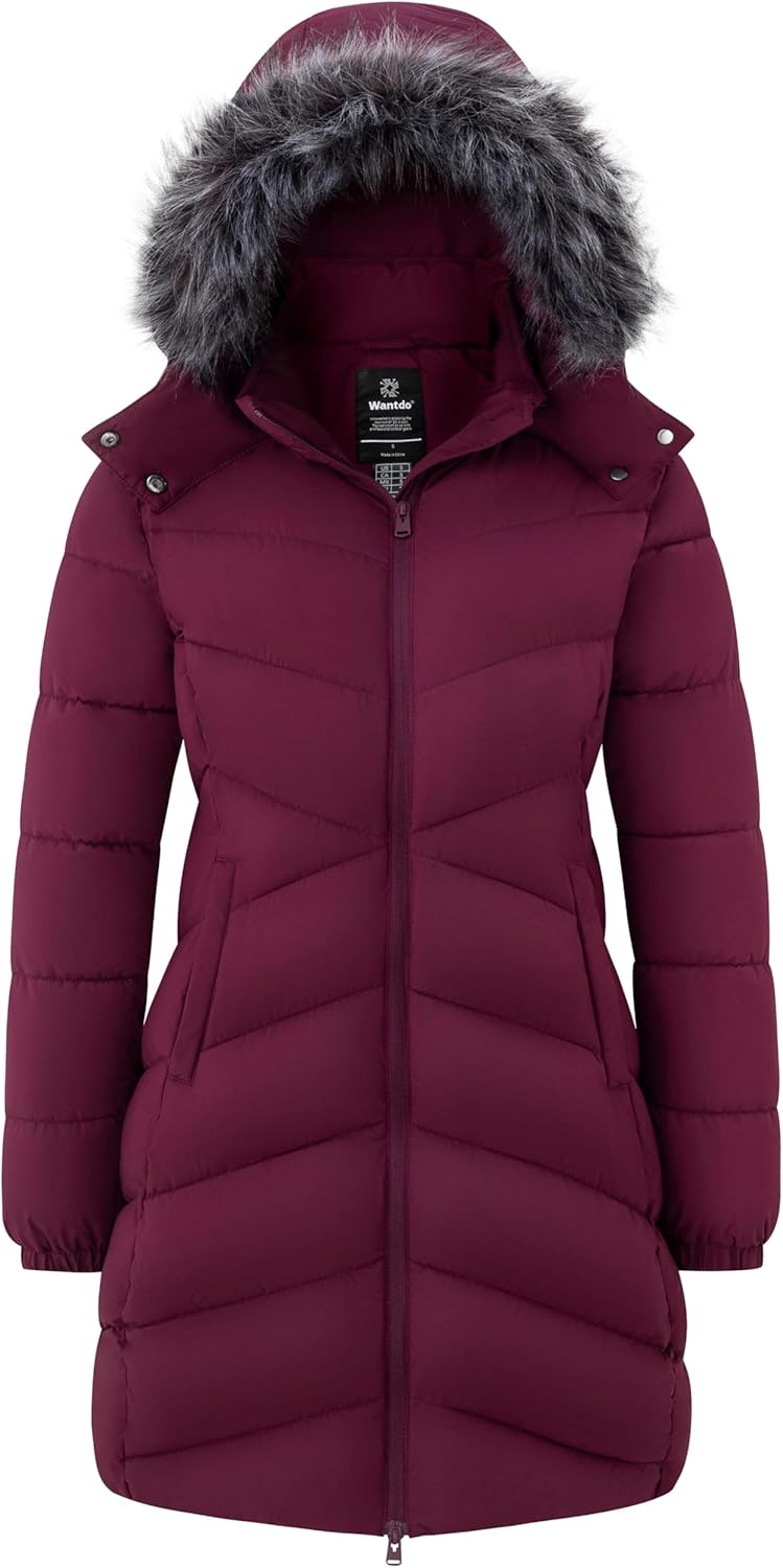 Wantdo Women's Long Puffer Coat Lightweight Warm Jacket Review
