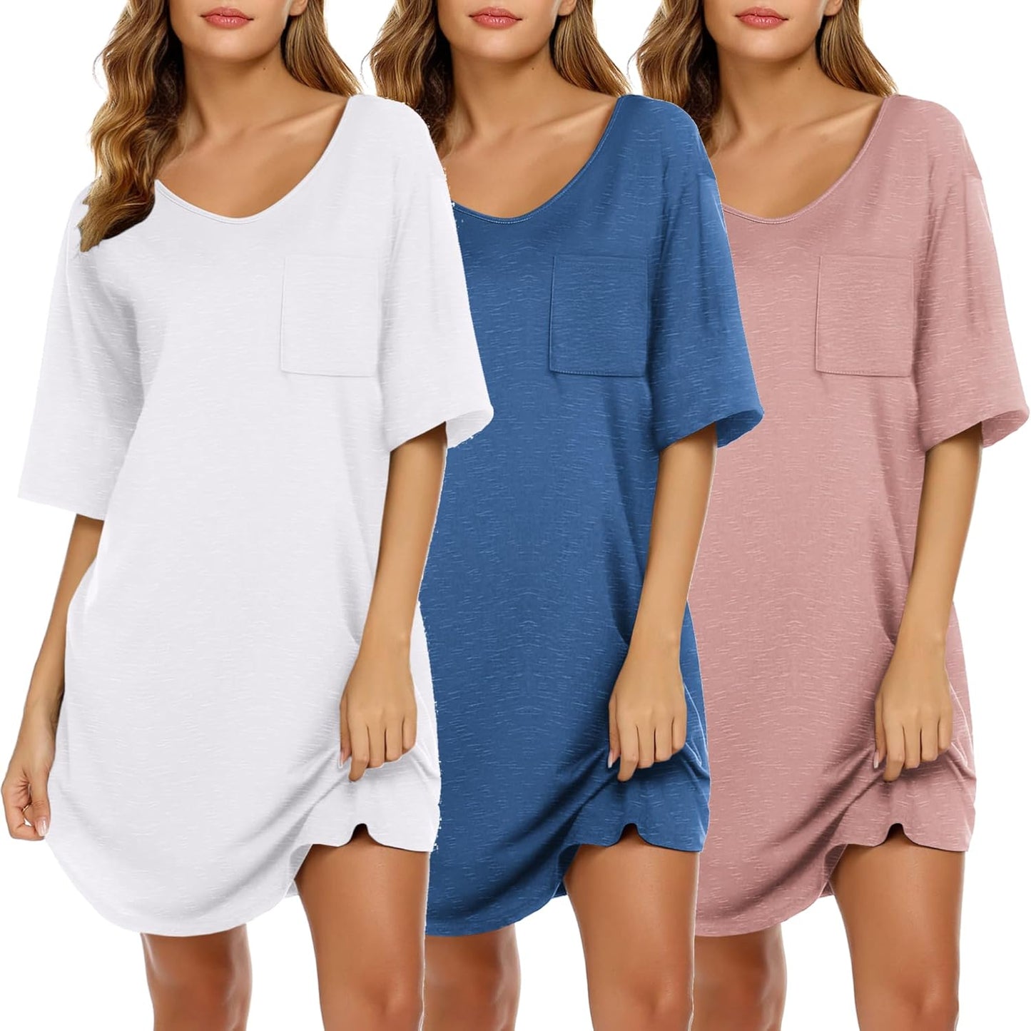 Ekouaer Nightgowns for Women - Stylish Oversized Sleepwear