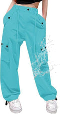 Cromoncent Cargo Pants Girls & Women Parachute Pants (Style SBF7)