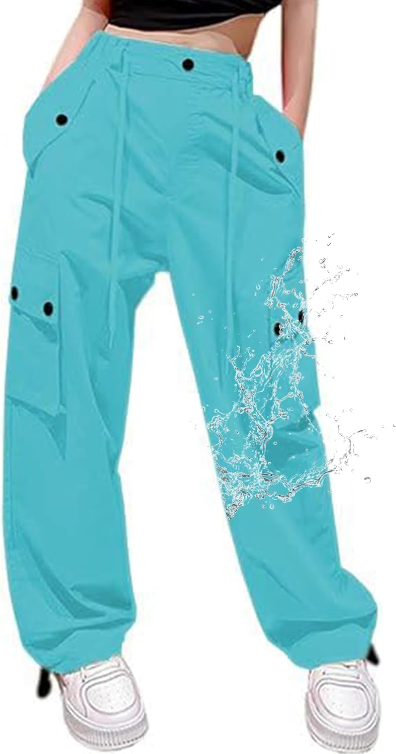 Cromoncent Cargo Pants for Girls & Women - Y2K Parachute Style