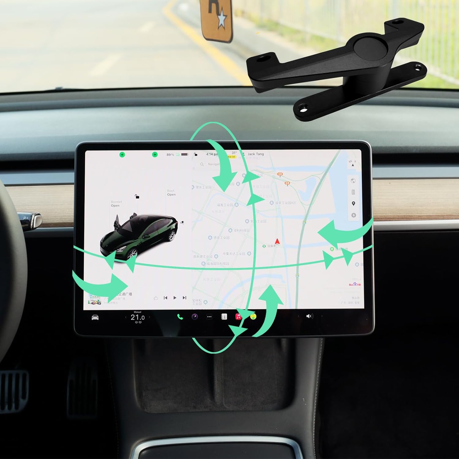Tesla Screen Swivel Mount for Model 3 - Enhanced Viewing Angle