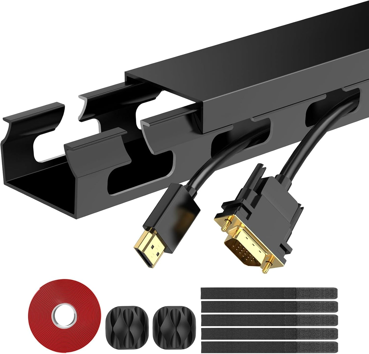 ENONCI Cable Organizer Kit - Hide Cords Under Desk Easily!