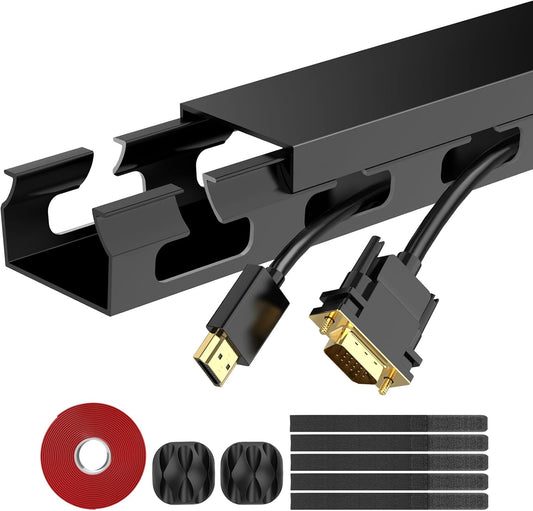 ENONCI Cable Organizer Kit - Hide Cords Under Desk Easily!