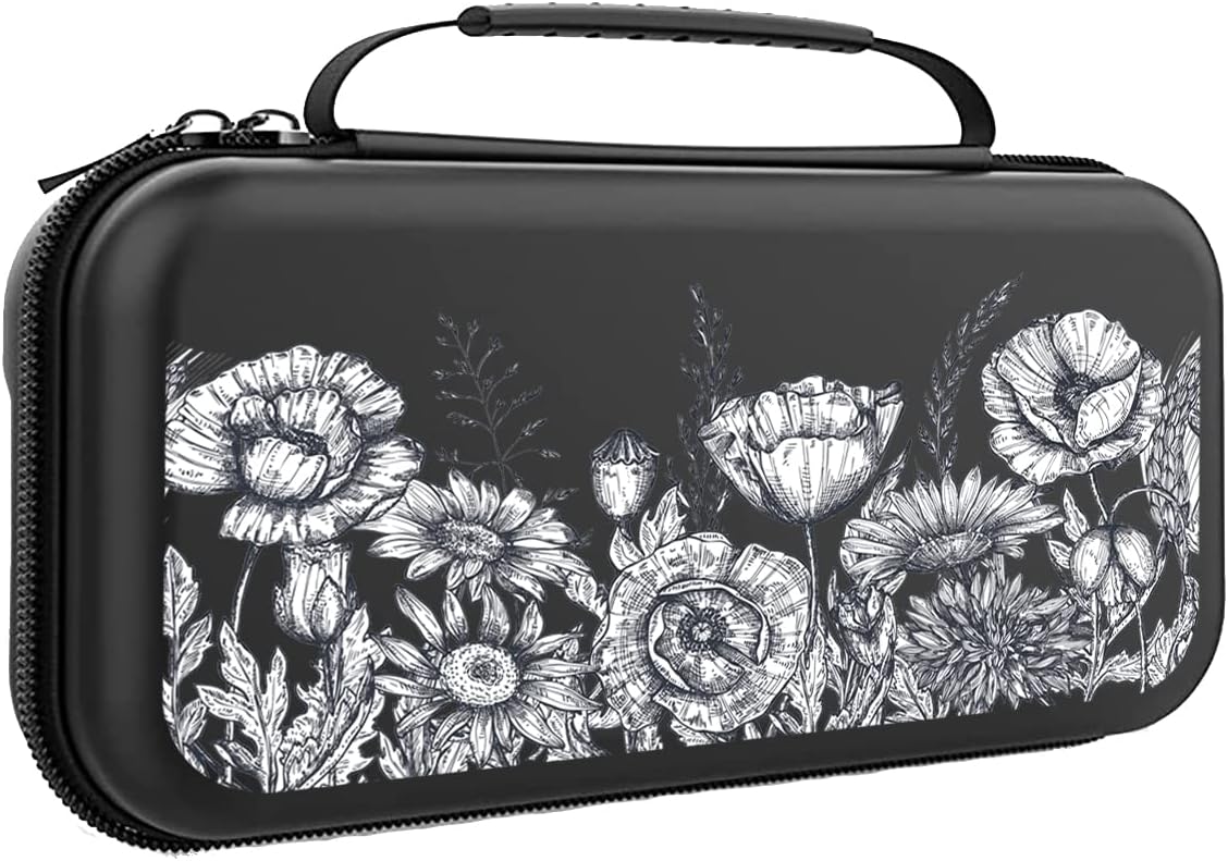 Poppy Flowers Switch Case for Nintendo Switch OLED and Lite