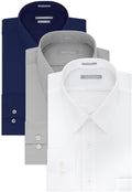 Van Heusen Men's Dress Shirt Fitted Poplin Solid - Classic Fit