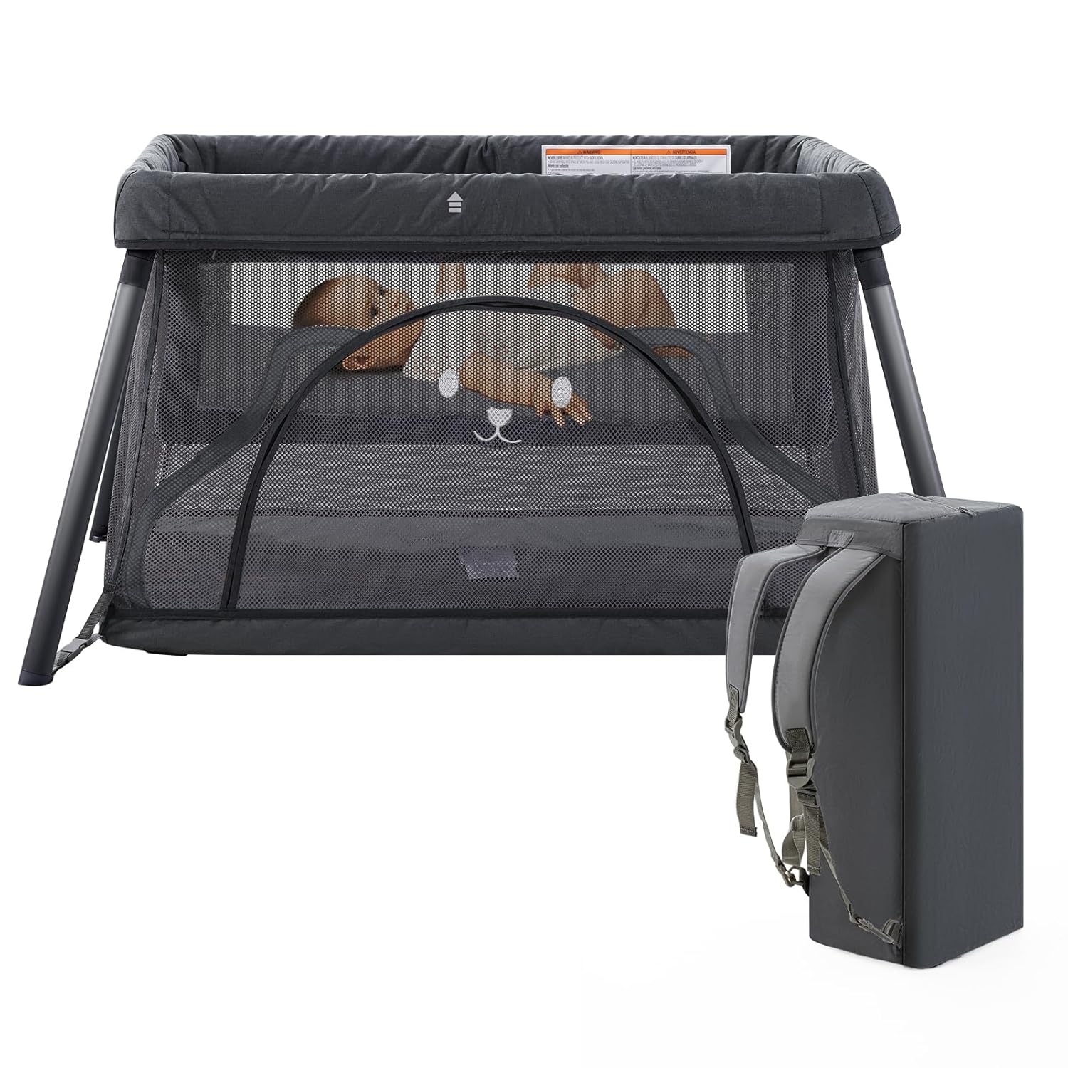 Portable Travel Crib for Baby with Lightweight Design and Comfort