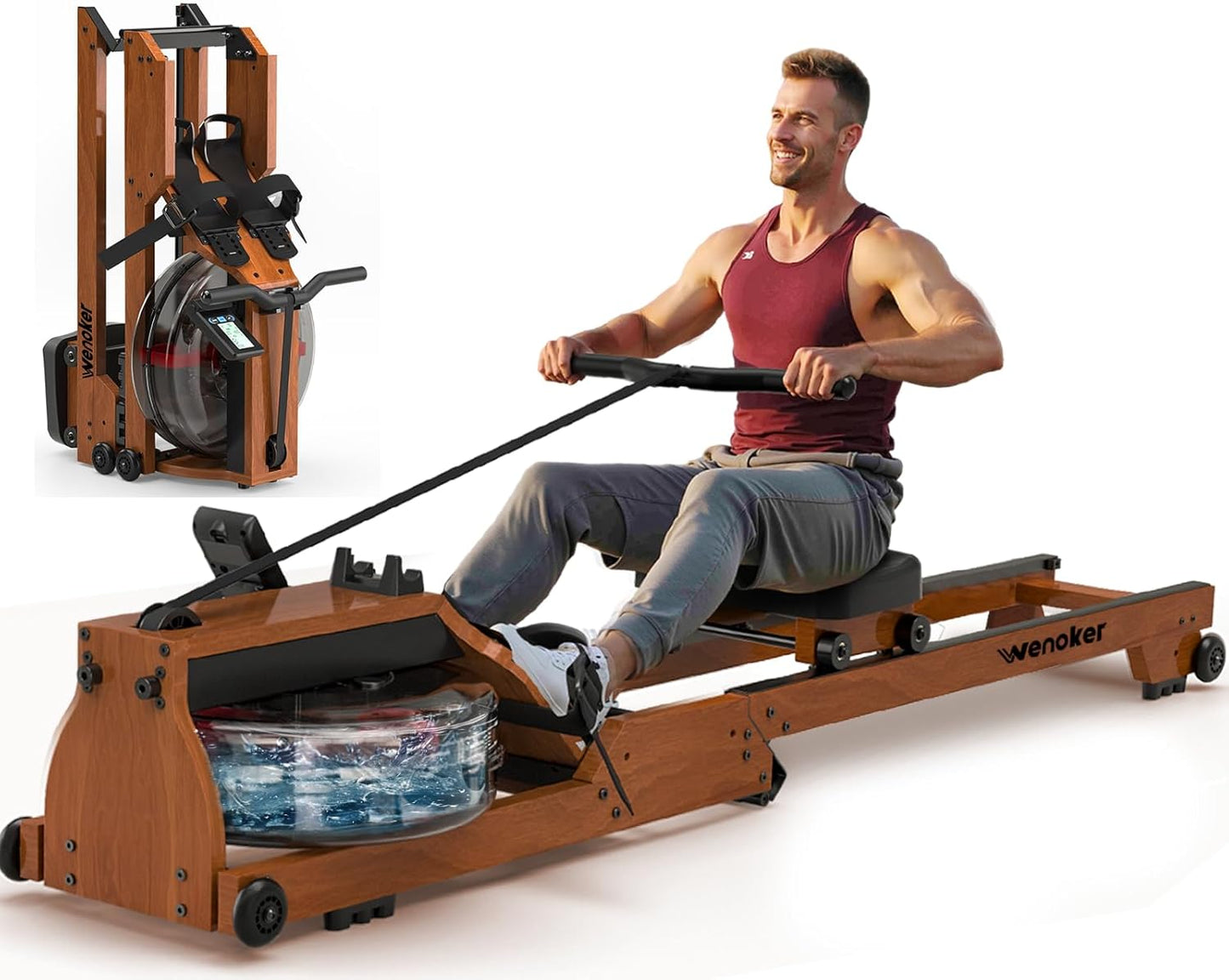Wenoker Water Rowing Machine: Immersive Home Fitness