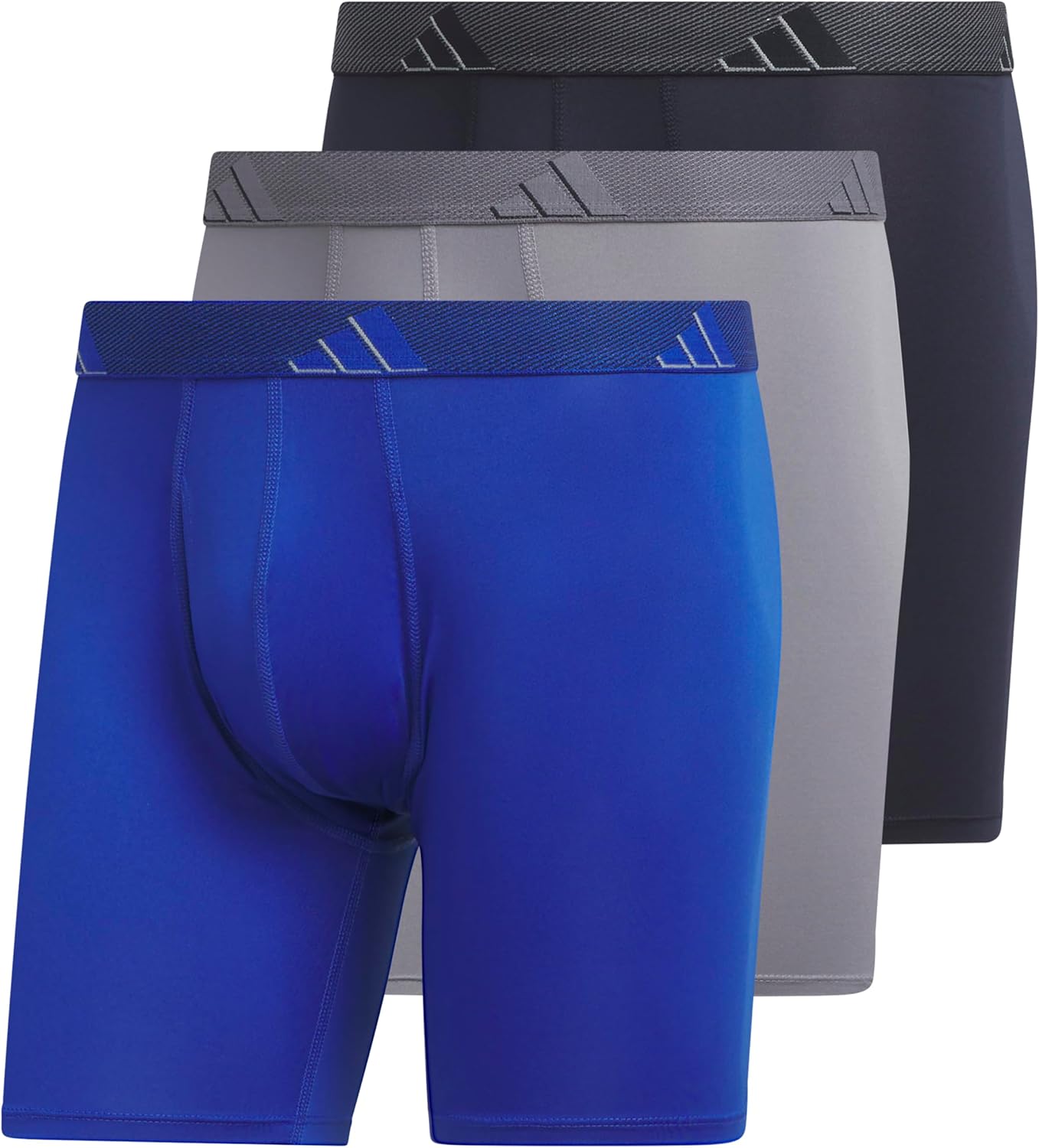 adidas Men's Microfiber Boxer Briefs 3-Pack for All-Day Comfort