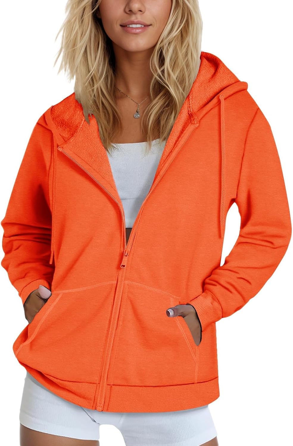 SMENG Womens Zip Up Hoodies for Cozy Fall and Winter Wear