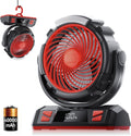 Camping LED Fan with Light and 40000mAh Battery - Long Run Portable