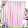 Pink Backdrop Curtain 10ft x 8ft Two Panels - Photo & Party Drapes