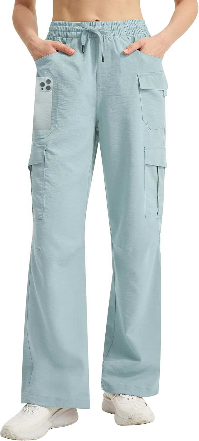 Women's Cargo Hiking Pants Lightweight Quick Dry for Travel