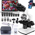 Microscope for Adults 40X-2000X Binocular - USB Camera