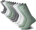 Calvin Klein Mens Crew Socks 12 Pack - Cushioned Breathable Crew Socks