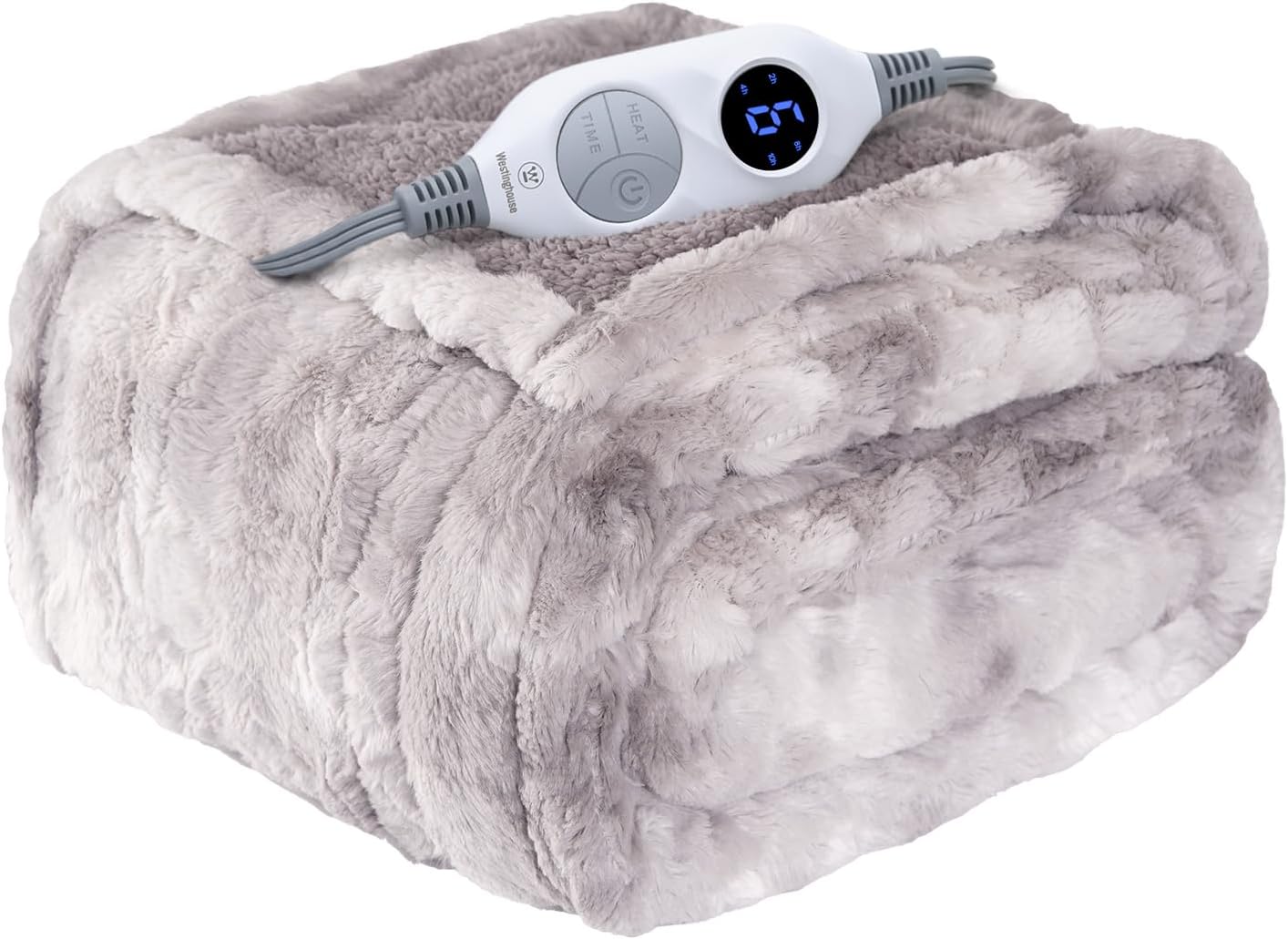 Westinghouse Electric Heated Blanket with Faux Fur Comfort