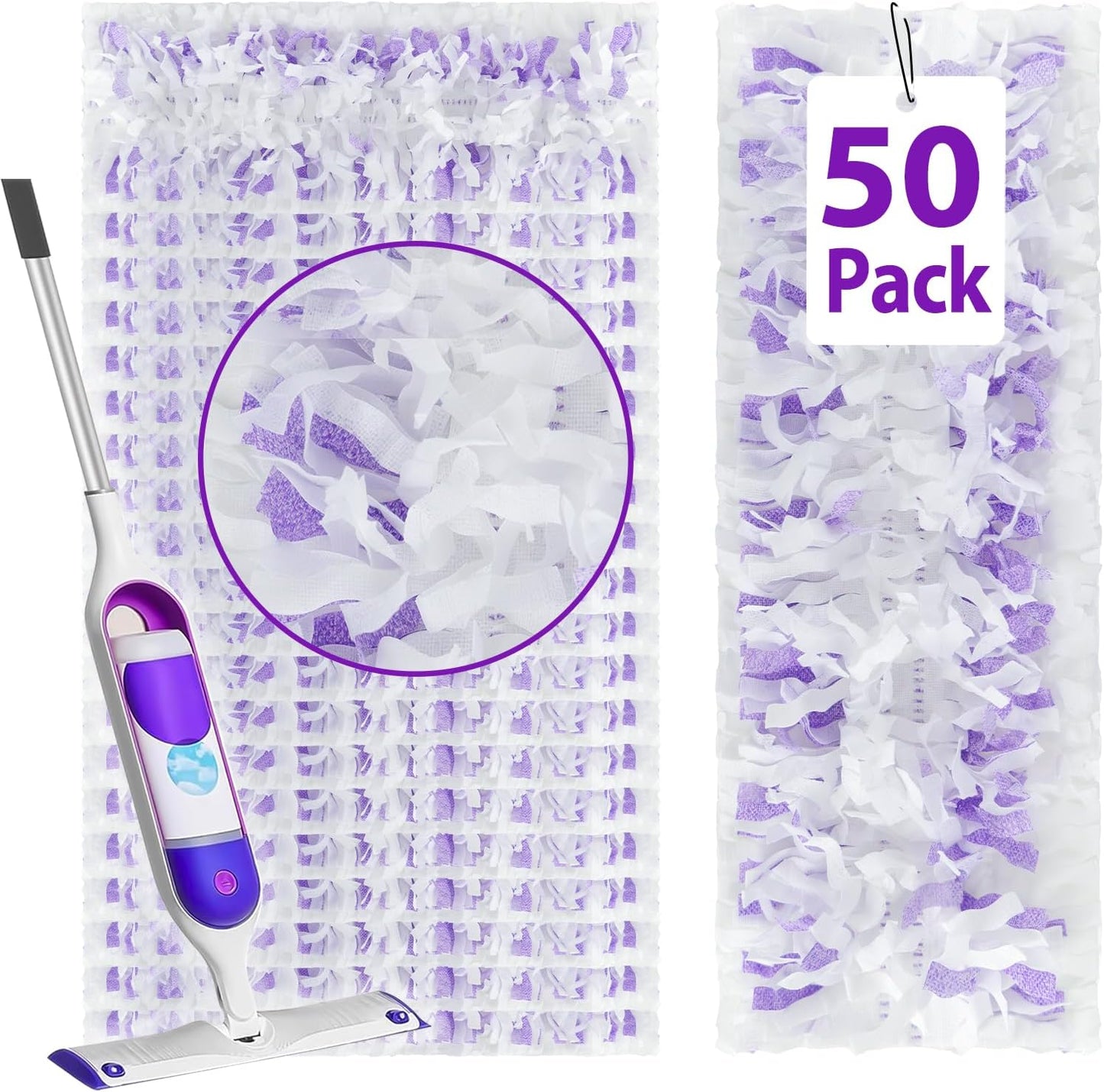 50 Count Heavy-Duty Power Mop Pads Refills for Swiffer Mops