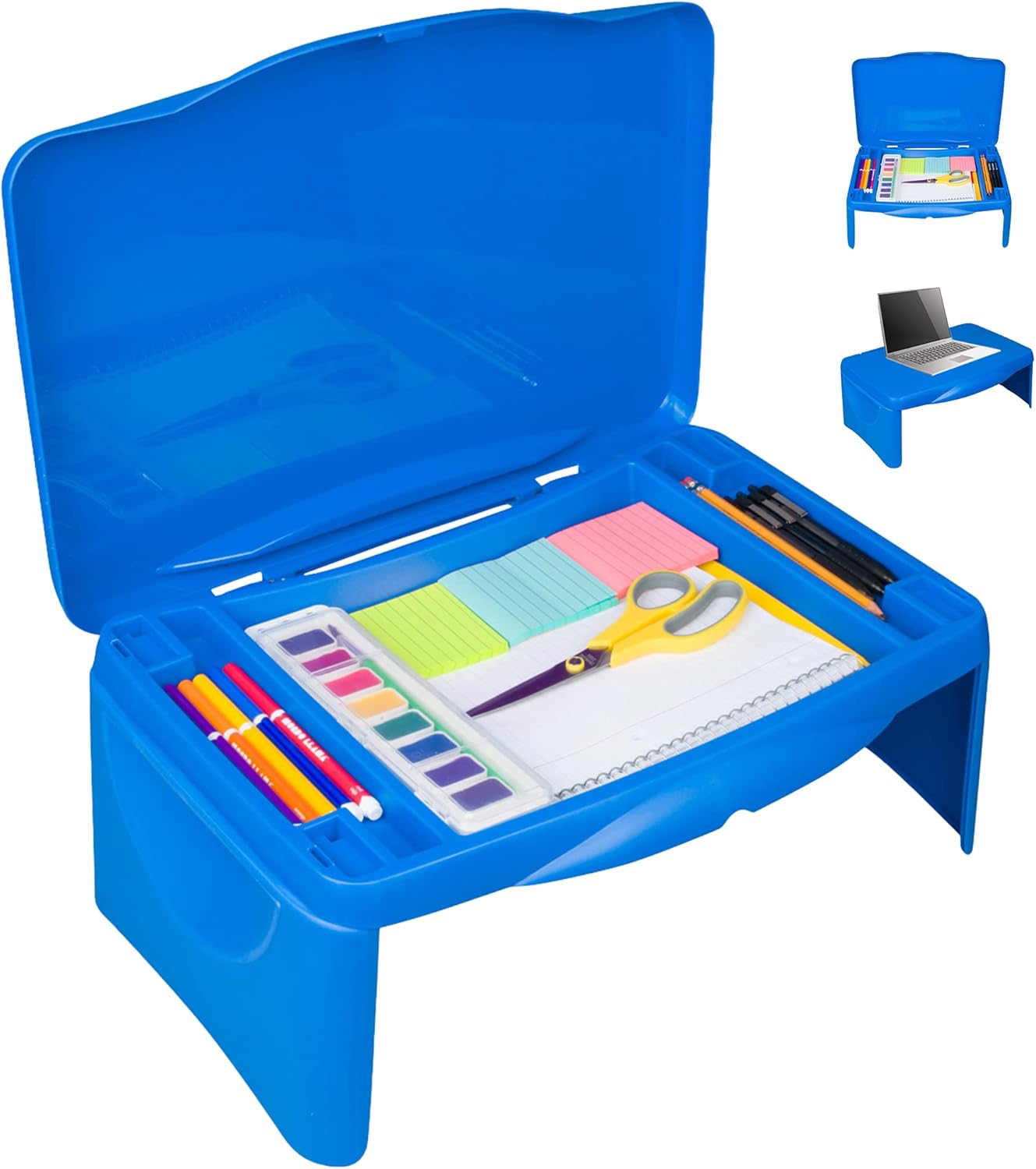 Folding Lap Desk - Portable Workstation & Storage
