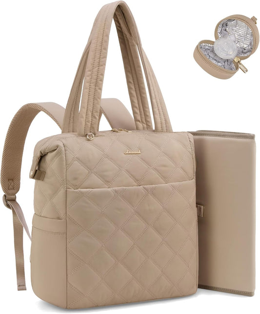LOVEVOOK Diaper Bag Backpack with Changing Pad and Insulated Pockets
