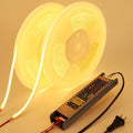 24V Diffused COB LED Strip Light 65.6ft - Continuous Warm White