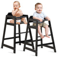Wooden High Chair 2 Pack - Stackable Commercial-Grade Baby Seats