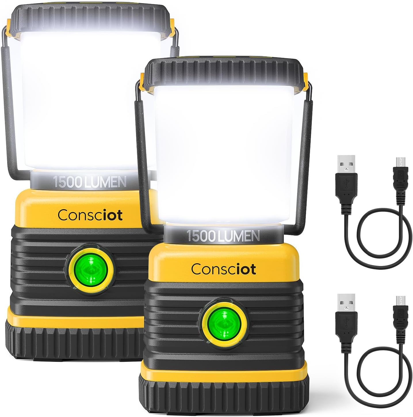 LED Camping Lantern with 1500 Lumens and 5 Light Modes