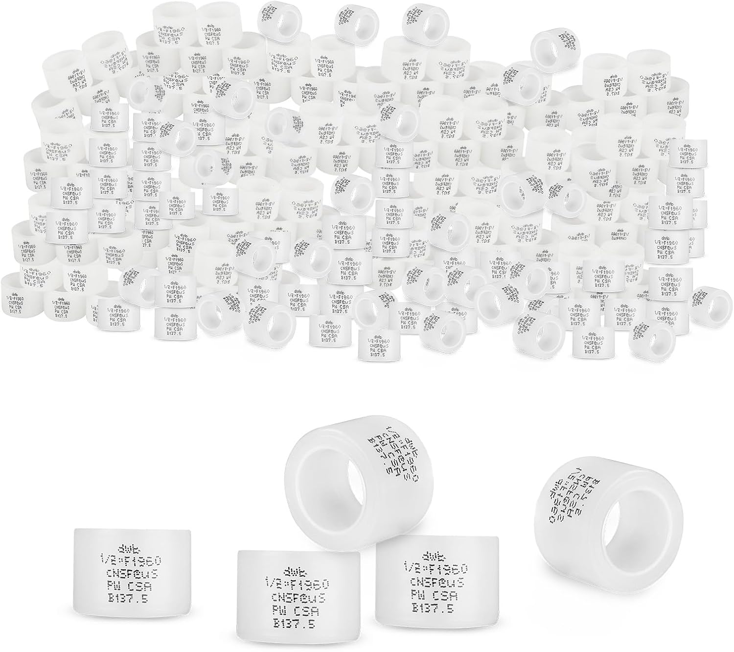 Pack of 1000 PEX A Expansion Rings for Reliable Plumbing Needs