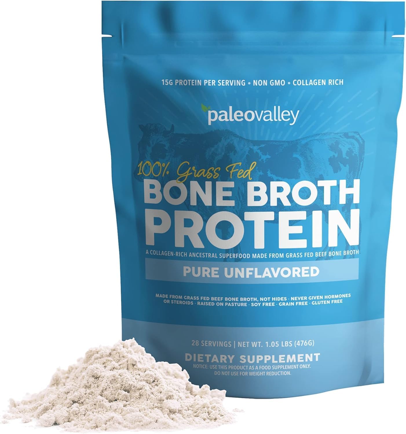 Grass Fed Beef Bone Broth Protein Powder for Health Benefits