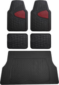 FH Group Premium Trimmable All-Weather Rubber Floor Mats - Durable