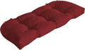 Arden Outdoor Wicker Settee Cushion 41.5 x 18 - Rain-Proof Ruby Red