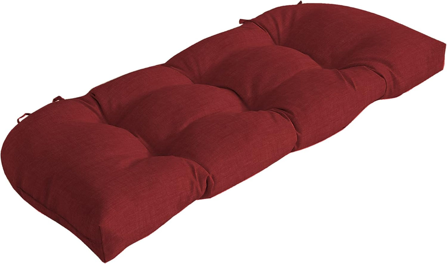 Arden Outdoor Wicker Settee Cushion - Rain-Proof & Fade Resistant