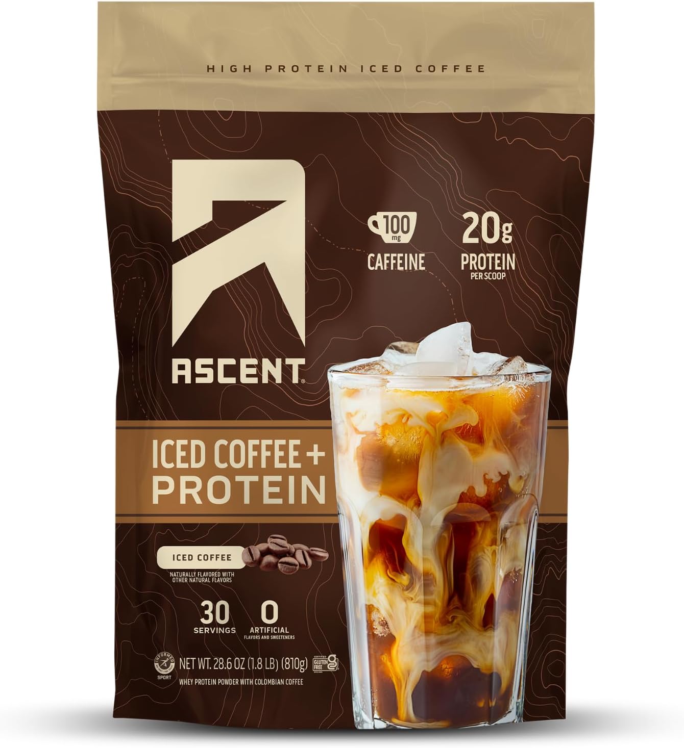 Ascent Iced Coffee Protein Powder - High Protein Coffee Blend