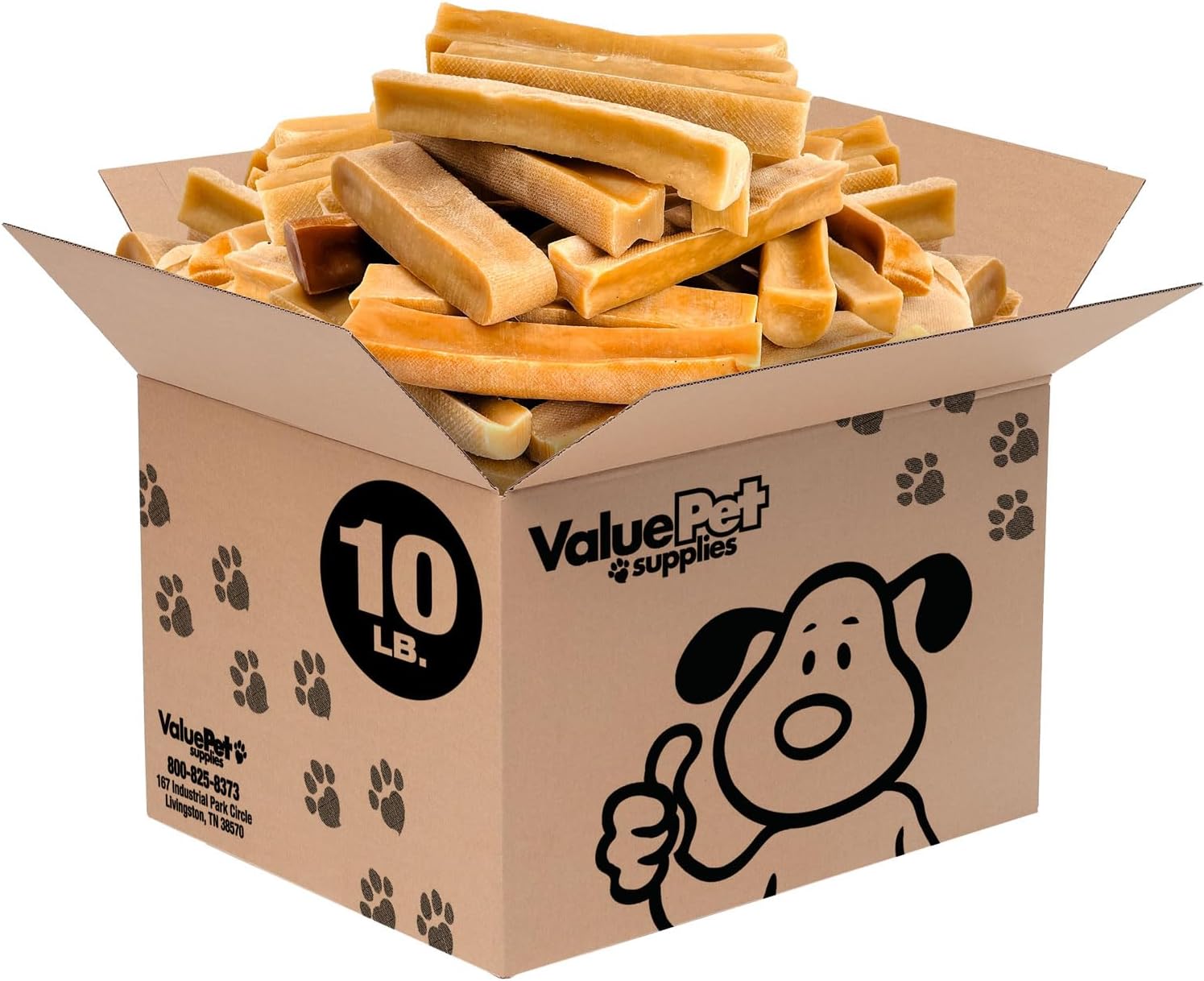 Himalayan Yak Cheese Dog Chews for Aggressive Chewers, 10 lb