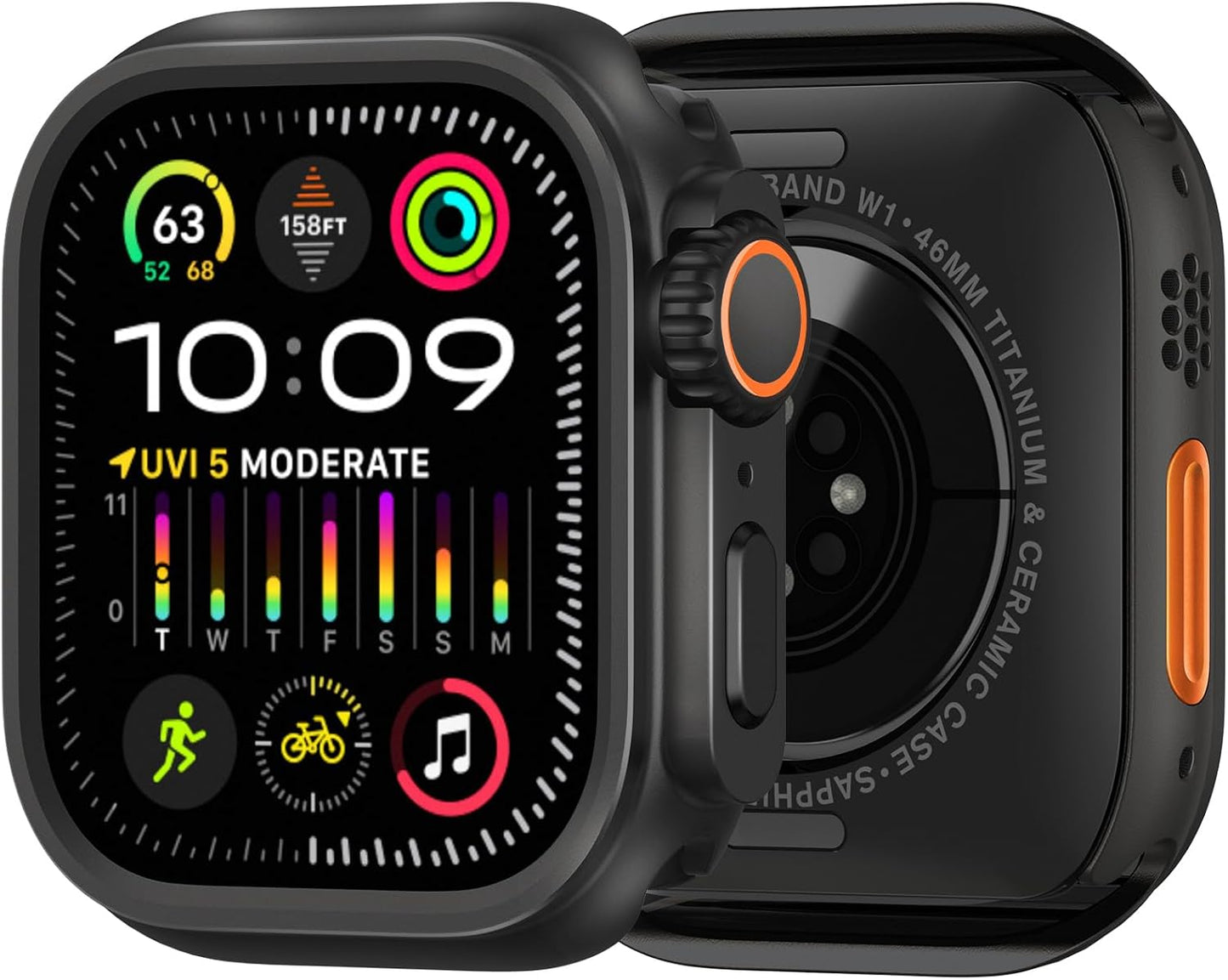 amBand Metal Case for Apple Watch 46mm - Ultra Stylish Protection