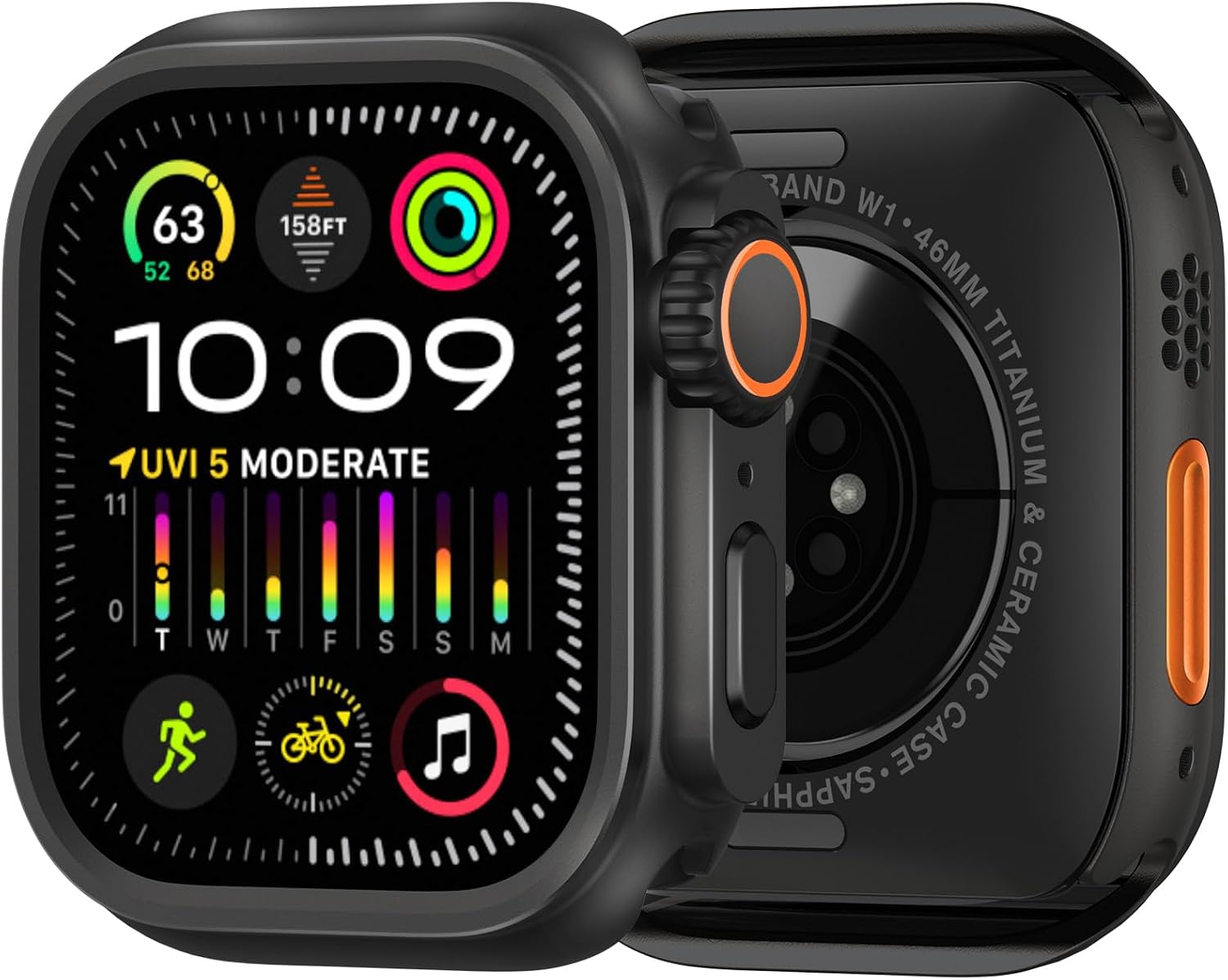 amBand Metal Case for Apple Watch 46mm - Ultra Stylish Protection