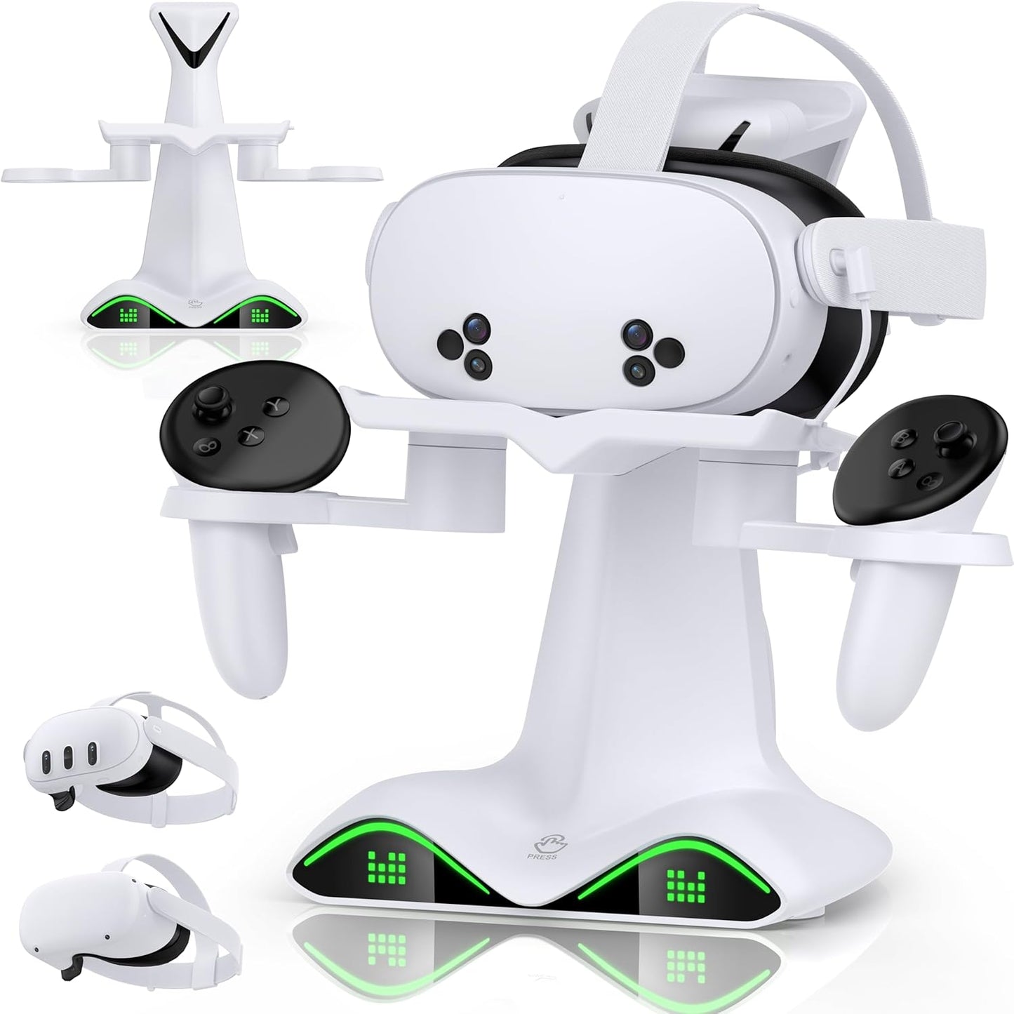 Vertical Charging Dock for Meta Quest 2/3/3S with LED Light