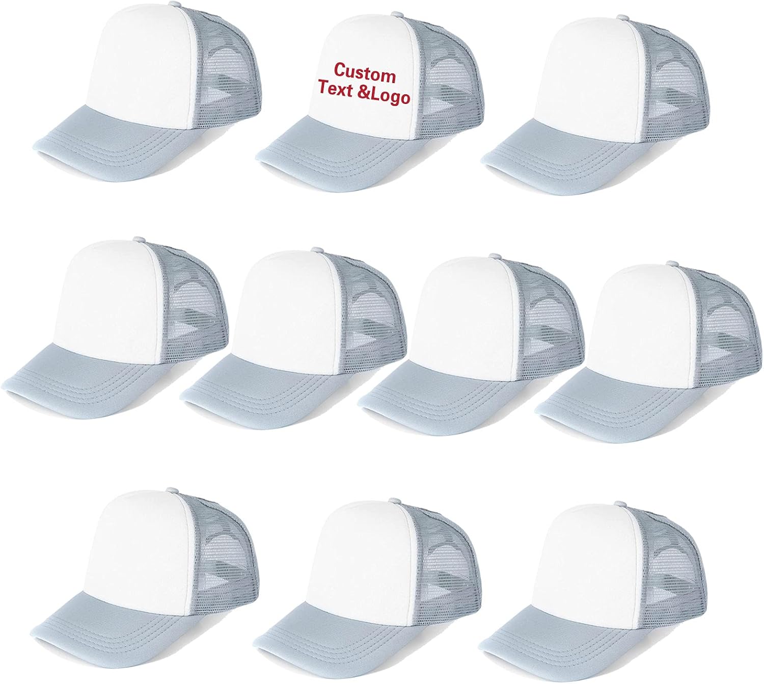 Ultrafun 10 Pack Trucker Hat Mesh Sublimation Blank Hats for All