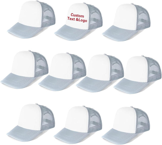 Ultrafun 10 Pack Trucker Hat Mesh Sublimation Blank Hats for All