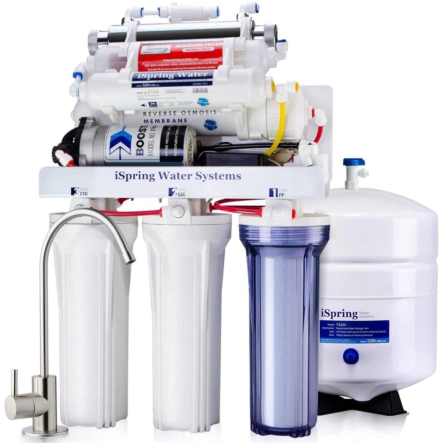 iSpring RCC1UP-AK 7-Stage Reverse Osmosis Water Filtration System
