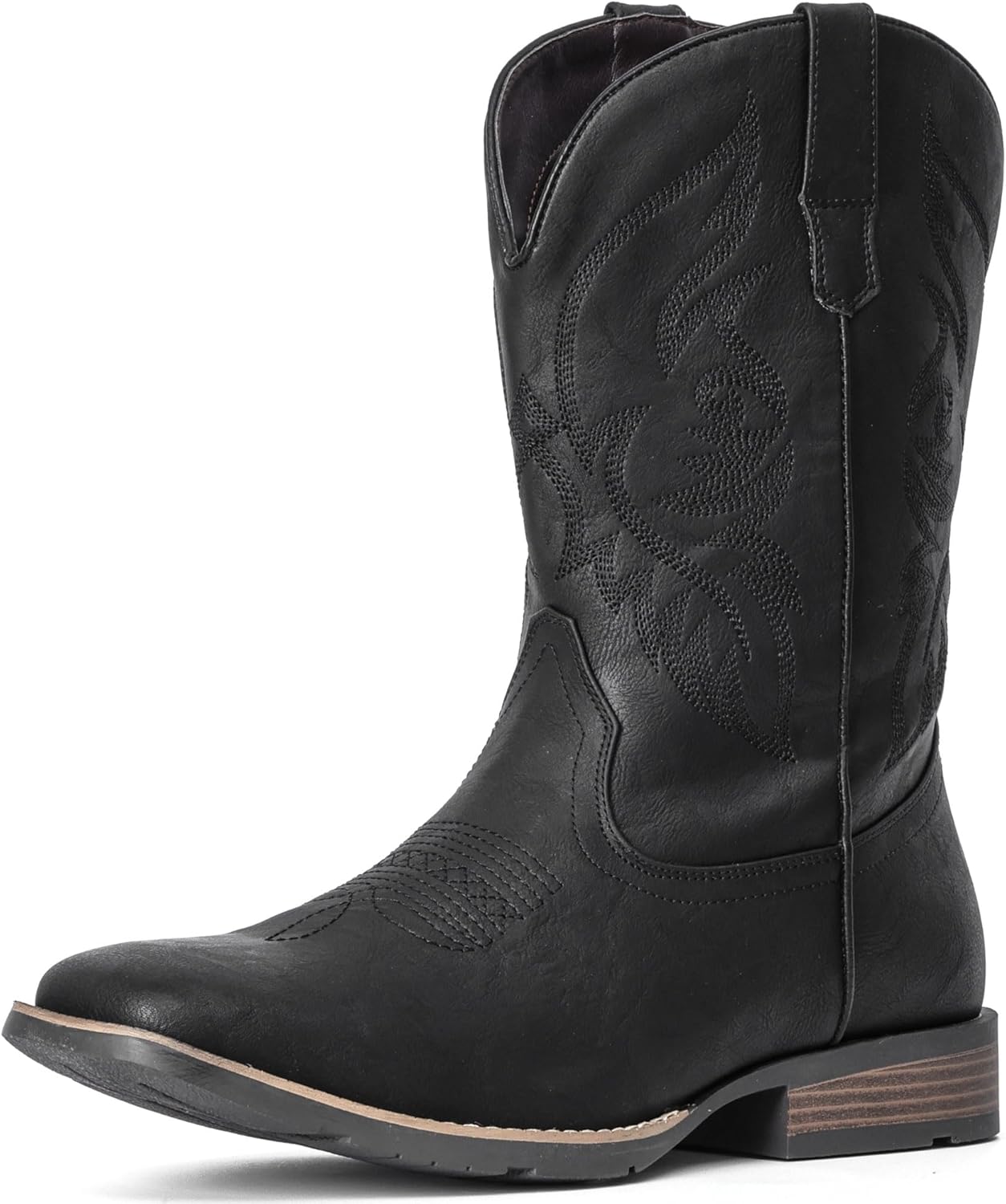 Durable Retro Classic Cowboy Boots For Men With Square Toe