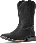 IUV Cowboy Boots For Men Square Toe Western Boot - Durable Comfort it