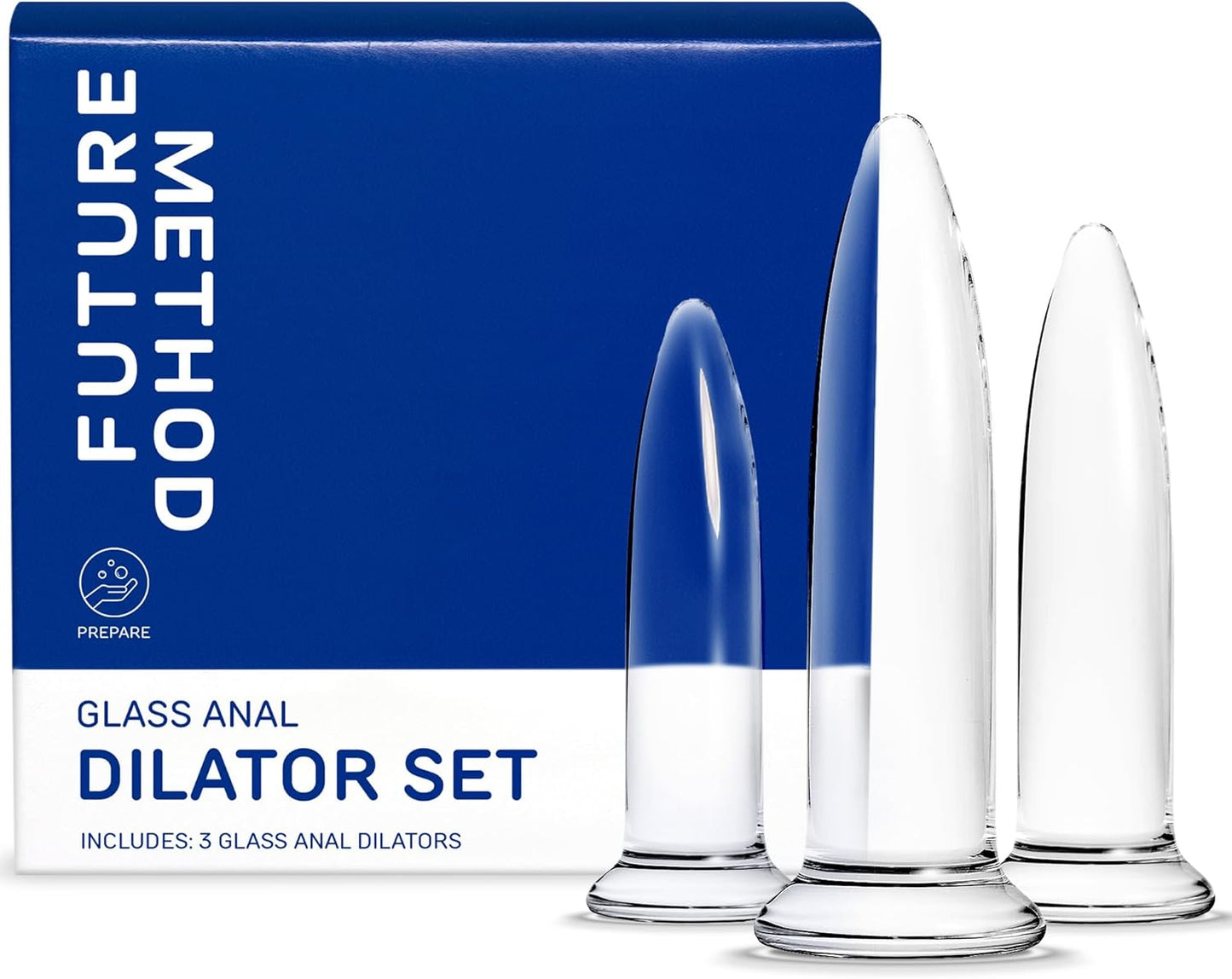 Glass Anal Dilator Set for Comfortable Training and Pleasure