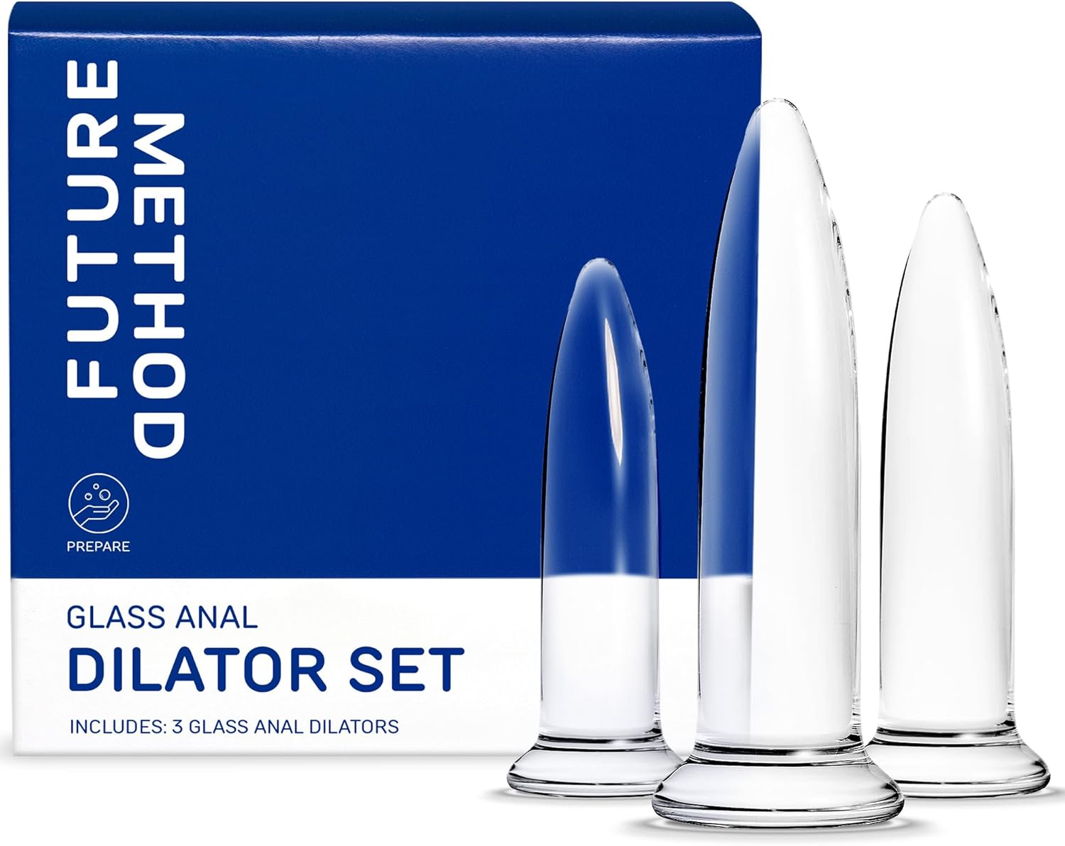 Glass Anal Dilator Set for Comfortable Training and Pleasure