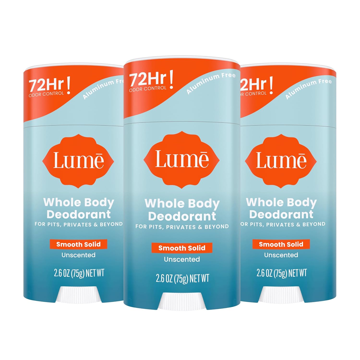 Lume Whole Body Deodorant Smooth Solid Stick for Odor Control