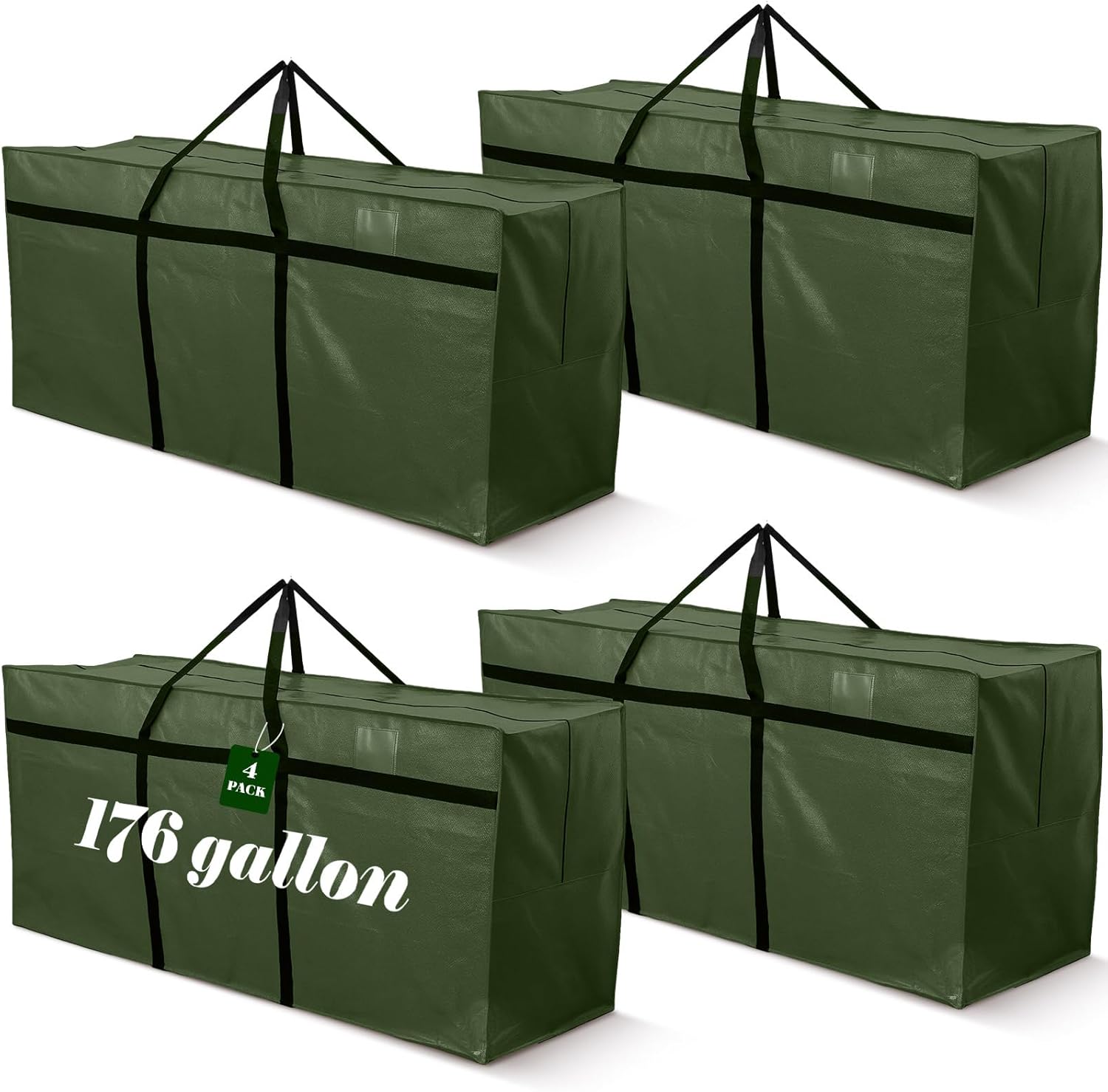 Clysee 4 Pcs 176 Gallon Large Moving Bags with Zipper
